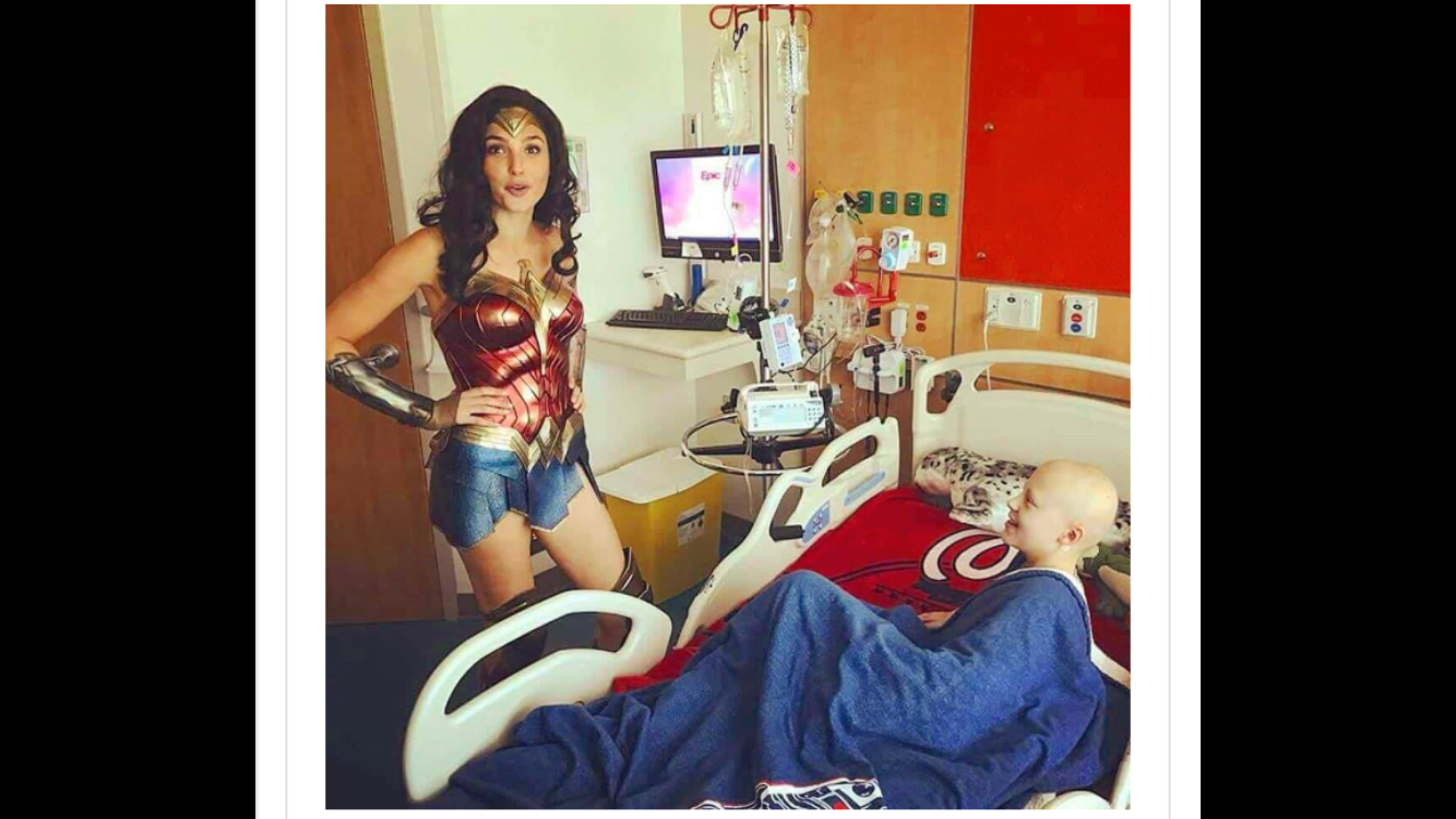 Wonder Woman at Children's hospital